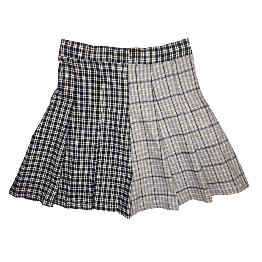 Full Tilt pleated, blue plaid mini skirt - size XS - Picture 7 of 7
